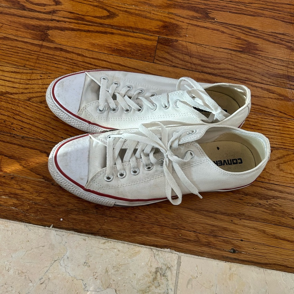 Converse Cream High-Top Sneakers